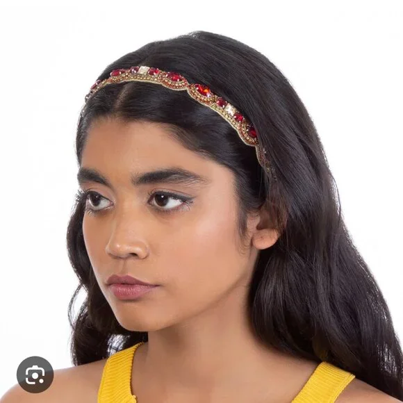 Deepa Gurnani Multi Color Jeweled  Headband NWT - Picture 3 of 5